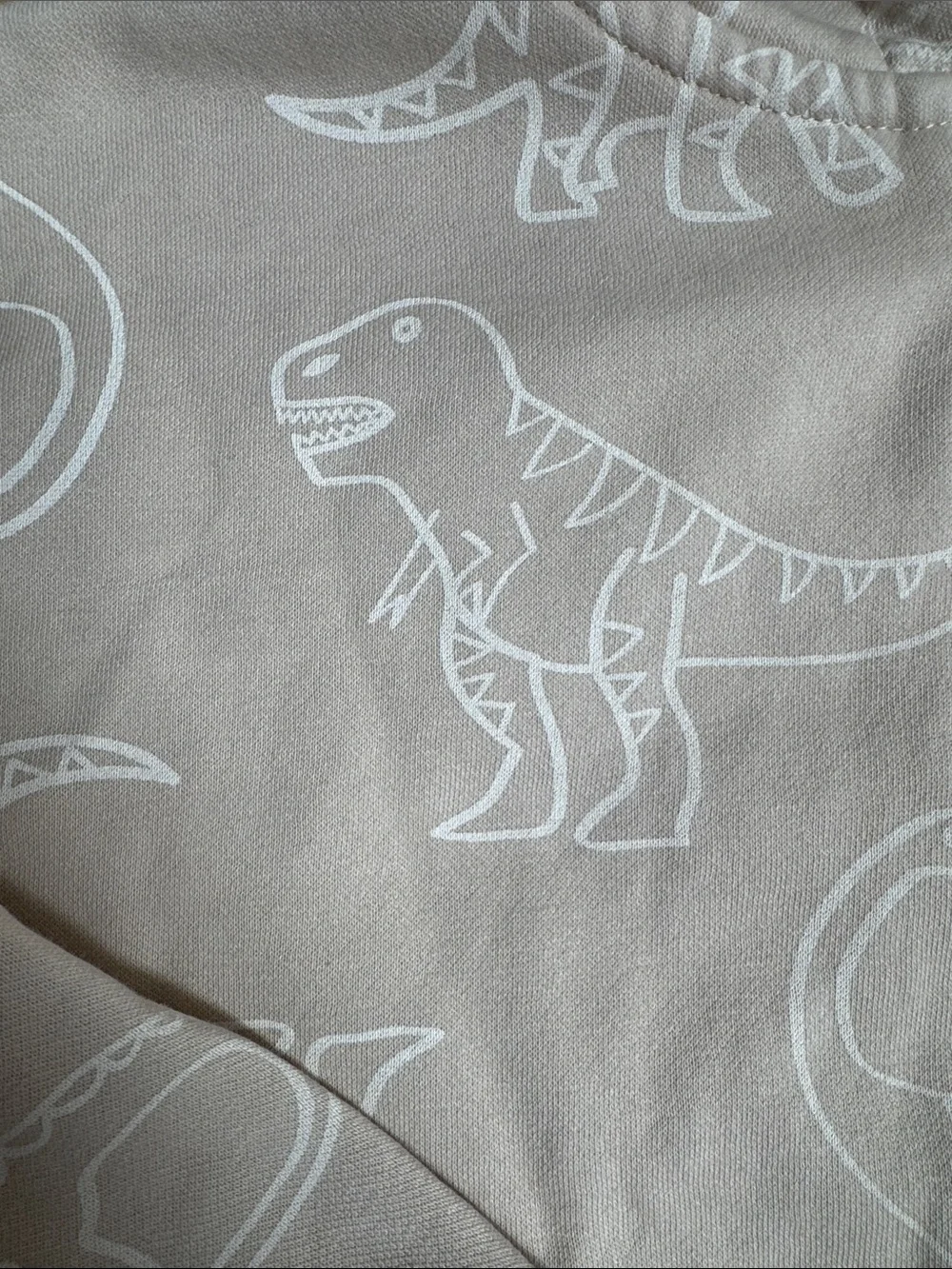 Primark Navy and Beige Kids Zip Hoodie Duo with Vehicle & Dino Prints